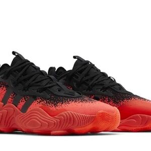 NWOT Adidas Trae Young 3 'Solar Red' Adidas Black and Red Sneakers